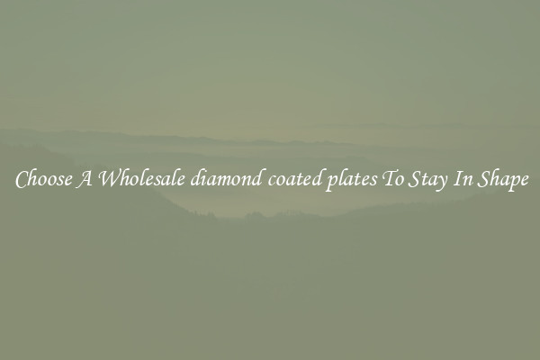 Choose A Wholesale diamond coated plates To Stay In Shape