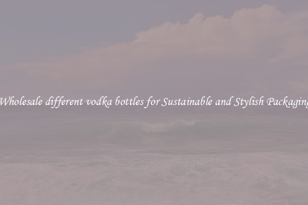 Wholesale different vodka bottles for Sustainable and Stylish Packaging