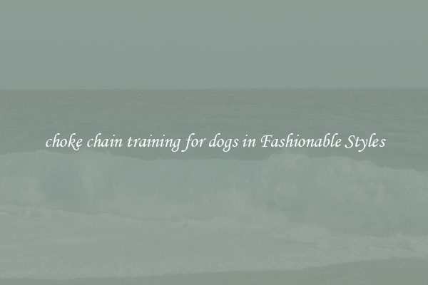 choke chain training for dogs in Fashionable Styles