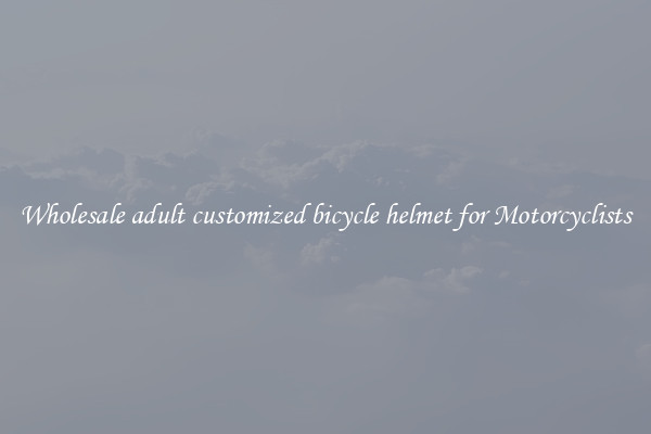 Wholesale adult customized bicycle helmet for Motorcyclists