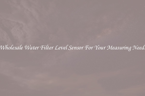 Wholesale Water Filter Level Sensor For Your Measuring Needs