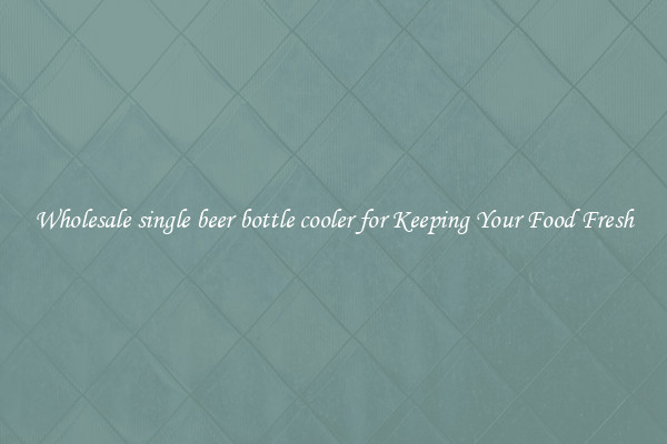 Wholesale single beer bottle cooler for Keeping Your Food Fresh